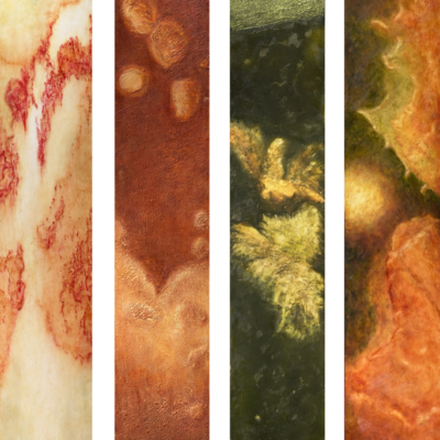 Vera Causa (True Cause) Quadriptych Encaustic Painting - SOLD