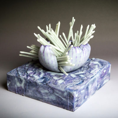 Sea Anemone Encaustic Wax Sculpture