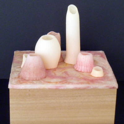 Barnicles Encaustic Sculpture Full-Color