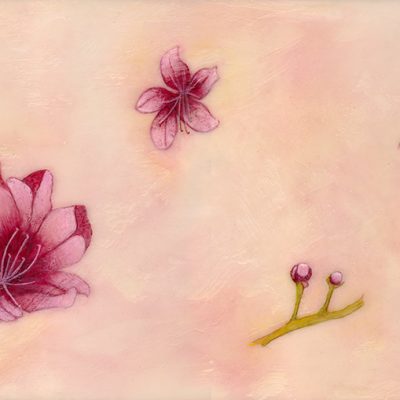 Cherry Blossom Painting horizontal landscape orientation