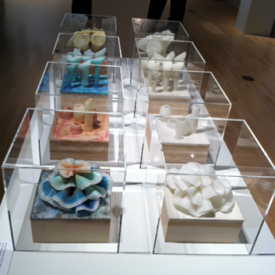 Ocean View I installation view with table